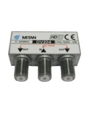 Divisore 2 uscite -4 db conn. f DV204