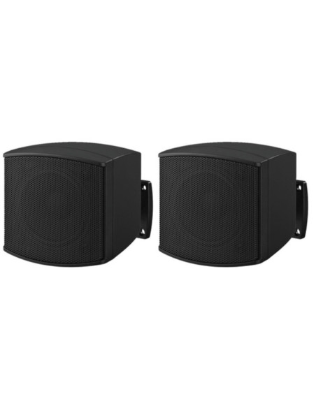 Coppia mini altoparlanti 100V 6W o 8Ω 20wmax nero