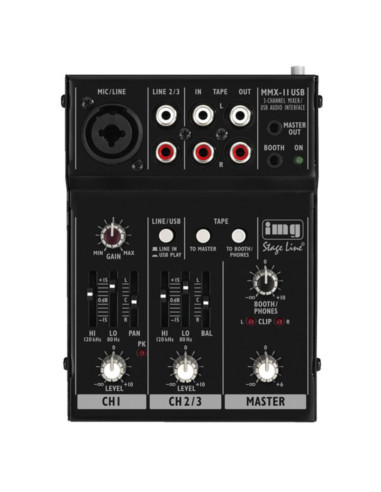Mixer 2 canali con interfaccia USB