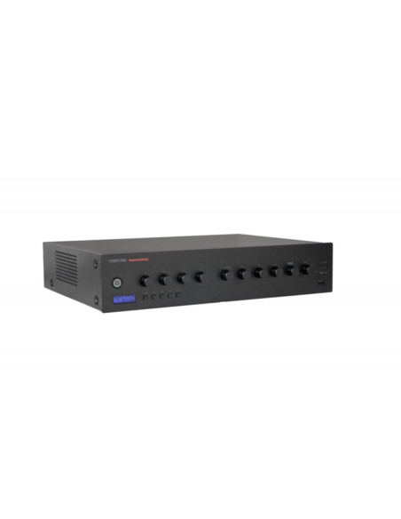 Amplificatore pa 240w 4 zone 100V/4Ohm con lettore bt/usb/fm