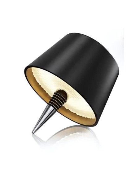 Lampada per bottiglie ricaricabile luce 3000k/4500k/6500k dimmerabile nera