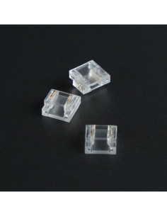 Connettore rapido x strisce led 8mm IP20 confezione 10pz...