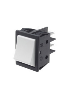 Pulsan. bipolare bianco 16A 250VAC non lumin. faston 6.3...