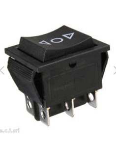 Deviat. bipopare nero 16A 250VAC serig. s- 0 - faston 6.3...