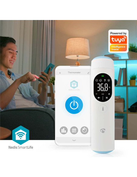 Termometro SmartLife infrarossi bianco fronte/orecchio