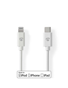 Cavo lightning apple / usb-c 2.0 1m bianco