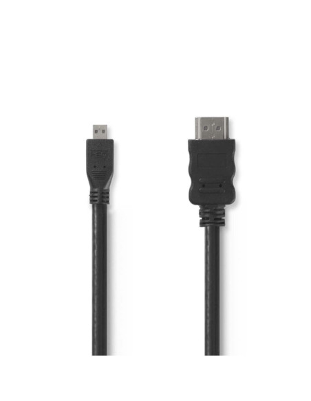 Cavo HDMI/HDMI micro 4k@30hz 1,5m nero 10,2gbps