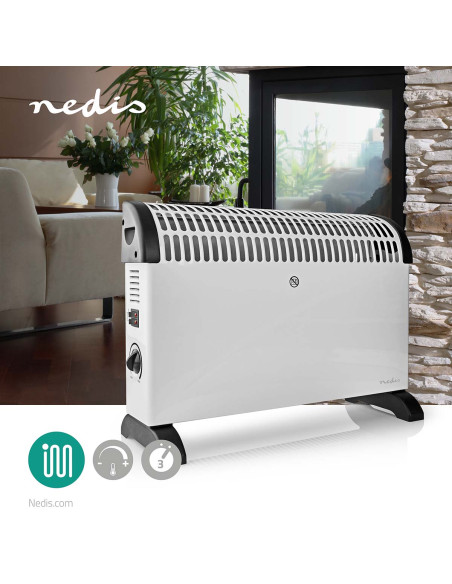 Termoconvettore a tre livelli 750/1250/2000 Watt bianco