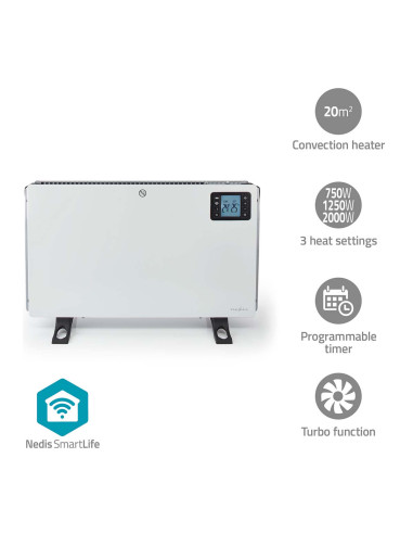 Termoconvettore SmartLife WI-FI 3 livelli...