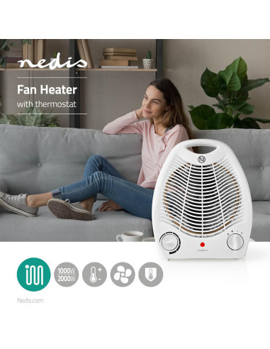 Termoventilatore a due livelli 1000/2000 Watt...