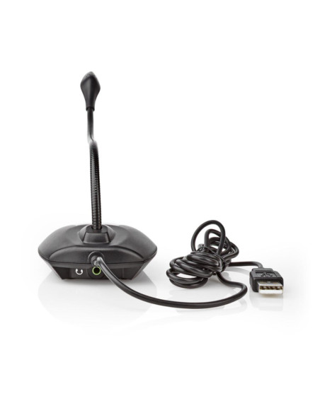 Microfono USB da tavolo con interruttore e uscita cuffie