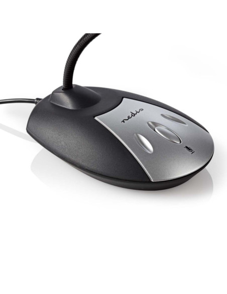 Microfono USB da tavolo con interruttore e uscita cuffie