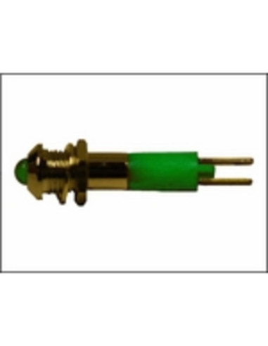 Led  5mm sporgente verde  12 V dc