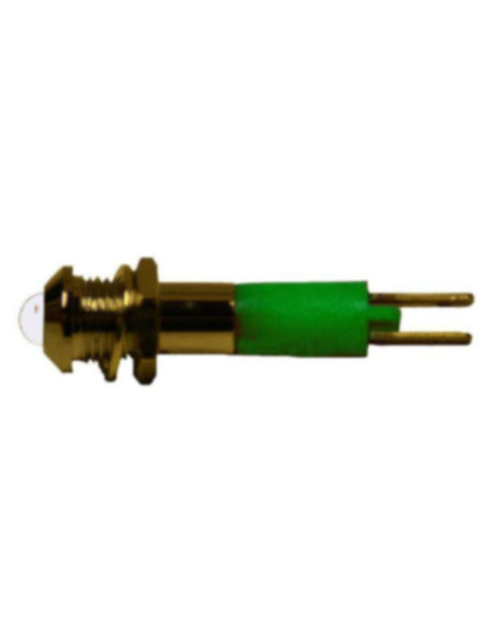 Led 5mm sporgente verde superluminoso 24VDC
