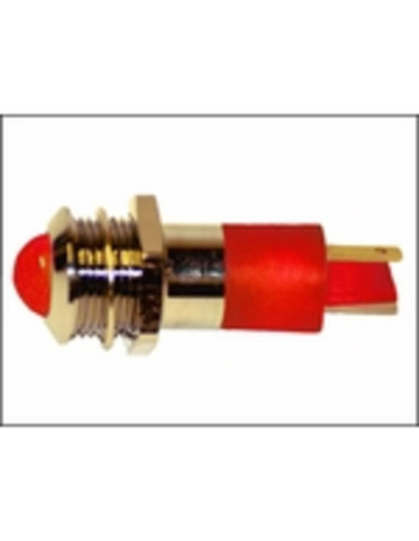 Led 10mm. rosso 230 V ac
