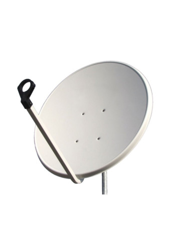 Parabola offset 88 alluminio bianca con attacco...