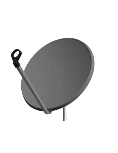 Parabola offset 88 alluminio grigia con attacco...