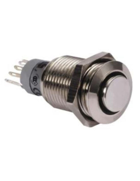 Interrutore a pulsante IP67 verde 24v acciaio lucido las2-gqh-11-ze/g/24v/n