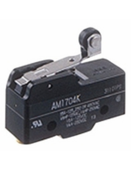 Microswitch base a vite leva a rullo corta