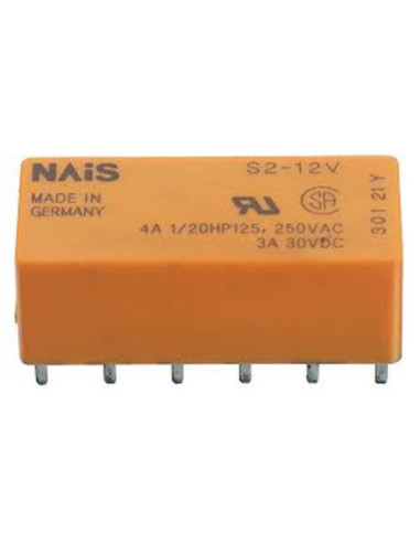 Rele' Panasonic polarizzato 24VDC 4no 250VAC 4A