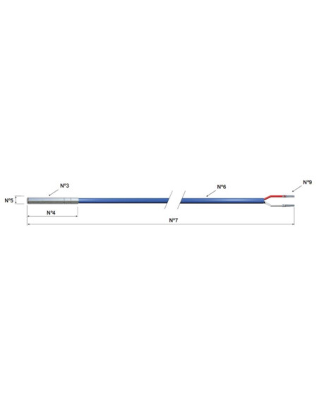 Sonda NTC 10k 1% 6x50-a316-0000-1,5gsc
