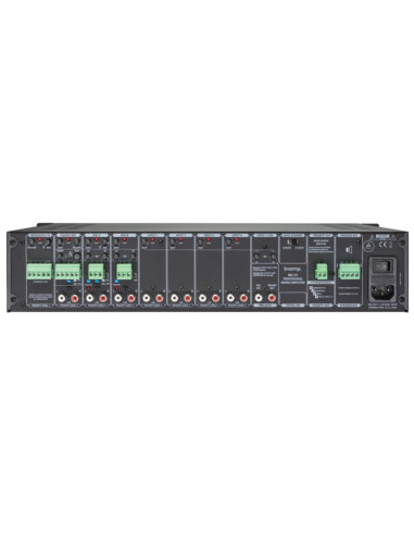 Mixer amplificato 120W a 100-70V e 4Ω 4 in LINE...