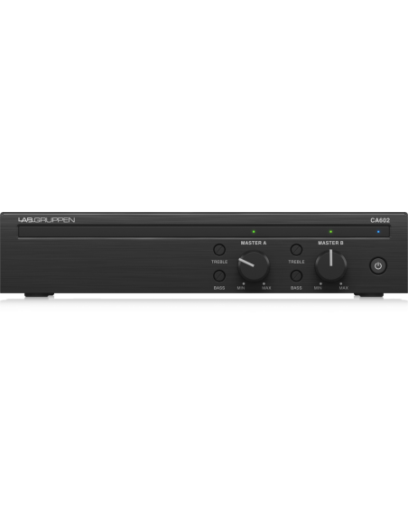 Amplificatore audio 2x60w regolabili mono/stereo  70/100v 4/8Ω