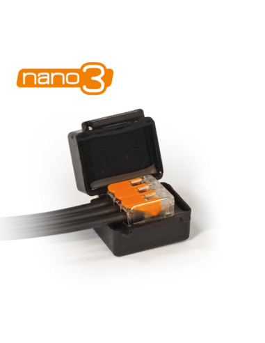 Giunto con gel per cavi 4mm² + wago221...