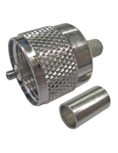 Spina UHF/pl259 a crimpare per cavo rg58 50Ω