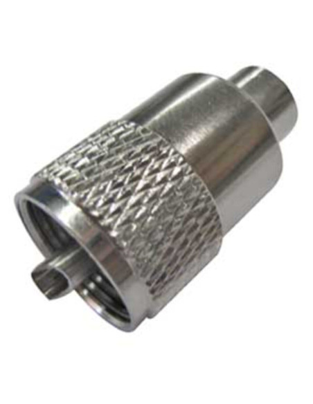 Spina UHF/pl259 "ridotta" a saldare per cavo rg58 - 50