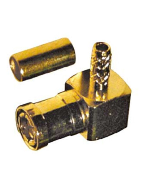 Spina smb 90° a crimpare per cavo rg174 50Ω