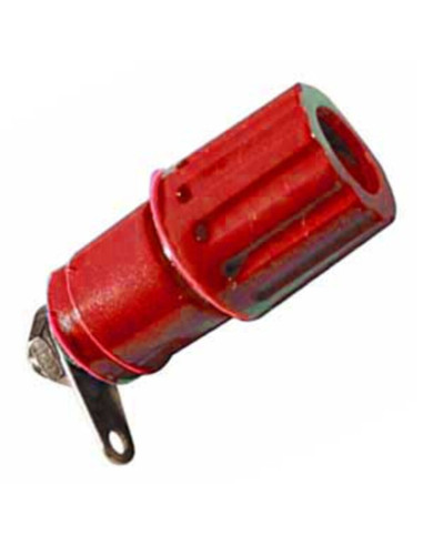 Morsetto serrafilo isolato 15A rosso