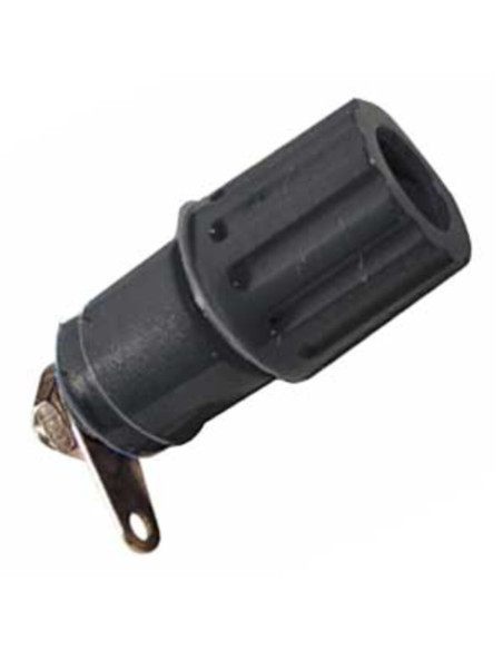 Boccola morsetto serracavo isolato 30a nero