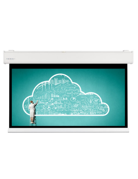 Schermo motoriz 240x180 4:3 bordo nero schermato 4K home vision  slim