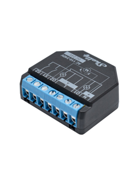Smart Rele' 220Vac 24Vdc 2 canali 10A per tapparelle Wi-Fi + Bluetooth