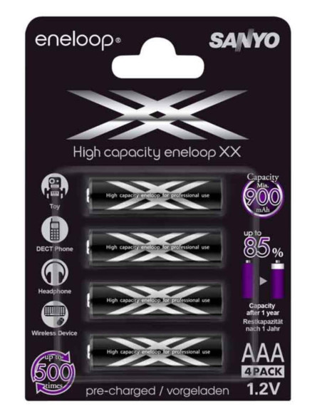 Batteria NiMH AAA Eneloop pro blister 4pz