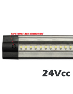 Barra piatta 72led 3000k 24V 5W 50cm+sw