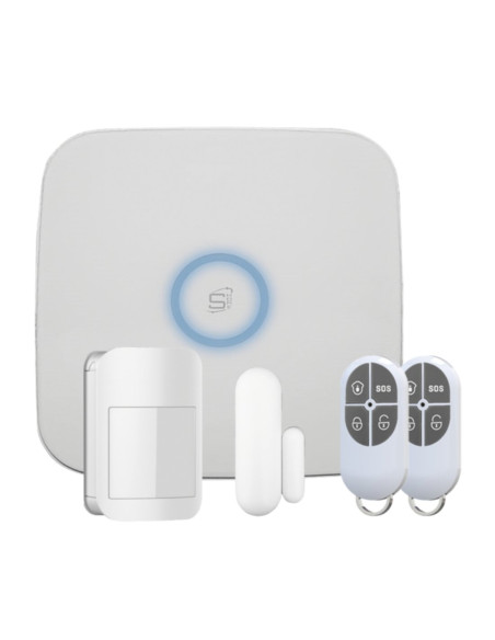 Kit antifurto radio hub + PIR + magnete + 2 telecomandi