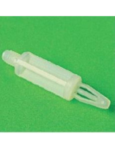 Reggischeda nylon filettato con perno colore neutro M4 h....