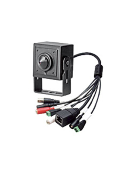 Telecamera pin-hole IP 1.3mp ottica fissa 3,7mm sd
