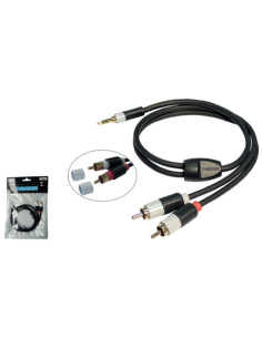 Cavo audio da 2x RCA a jack 3,5mm 1m