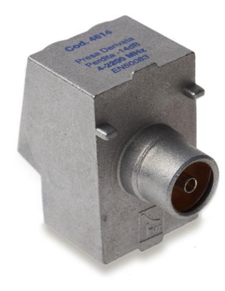 Presa  in pressofusione 2,2 ghz derivata  14 db boccola femmina