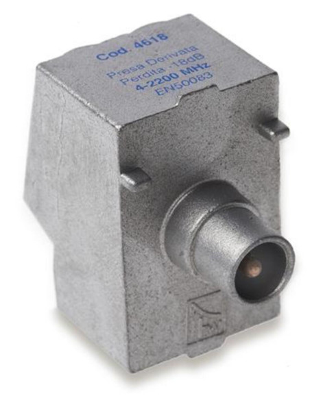 Presa  in pressofusione 2,2 ghz derivata  18 db boccola maschio