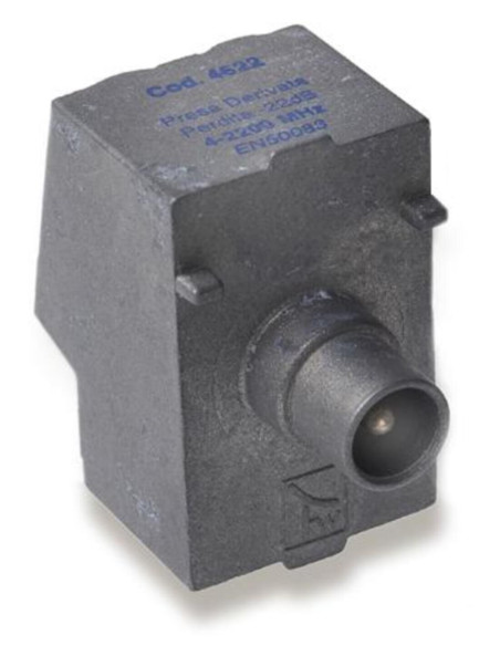 Presa  in pressofusione 2,2 ghz derivata  22 db boccola maschio