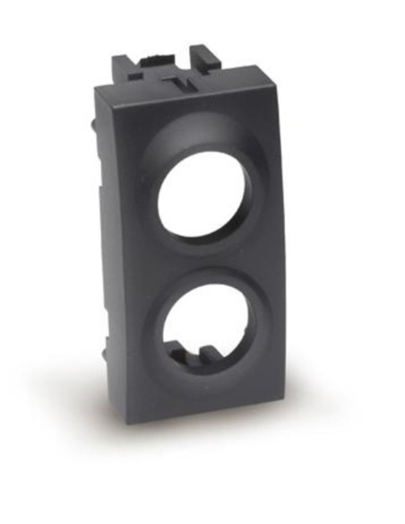 Plastica compatibile ABB Mylos scura Velvet per presa demix