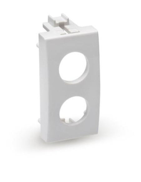 Plastica compatibile ABB chiara bianca per presa demix