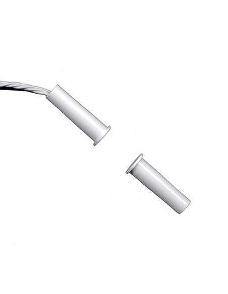 Contatto magnetico da incasso bianco con scambio NC / NO