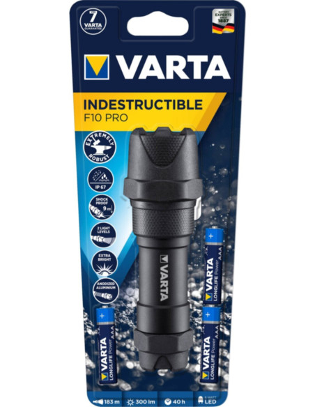 Torcia LED indestructible f10 pro 3x AAA
