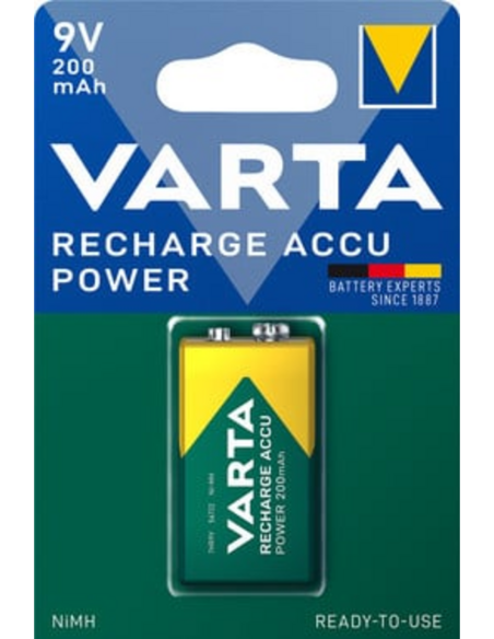 Batteria ricaricabile 9V NiMH 200mAh