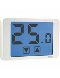 Termostato da parete a batterie Thalos bianco